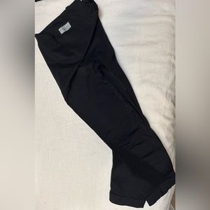 Athleta Black Capri with side-cutouts